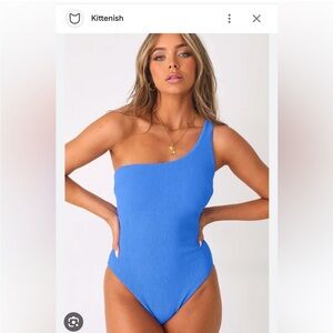 KITTENISH 💙💙🩵🩵 Sun of a beach One piece bathing suit NWT NIB
